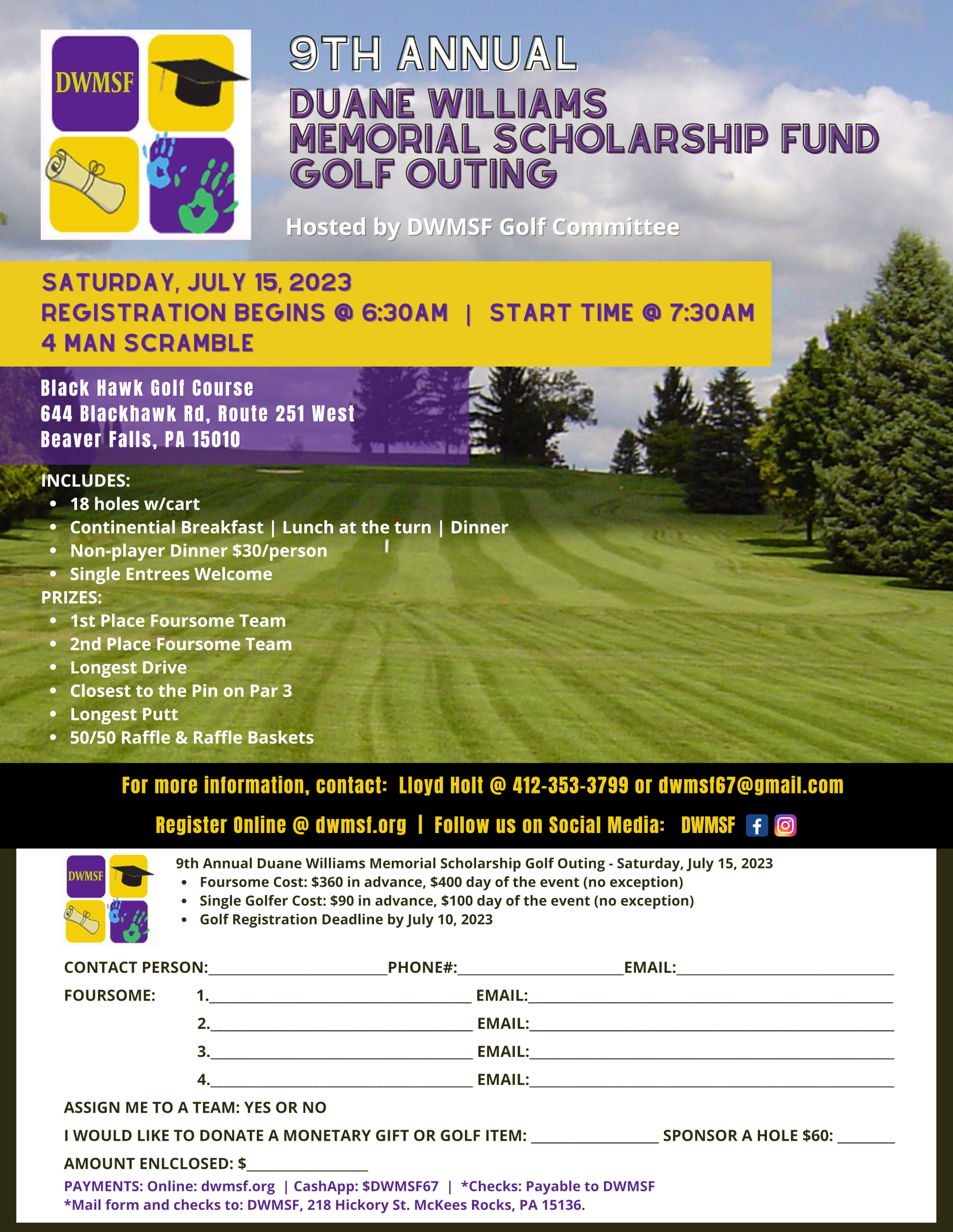 Black Hawk Golf Course | Event Calendar - (June 2023) Black Hawk Golf Course Event Calendar – (June 2023) Duane Williams Memorial Scholarship (Flyer)