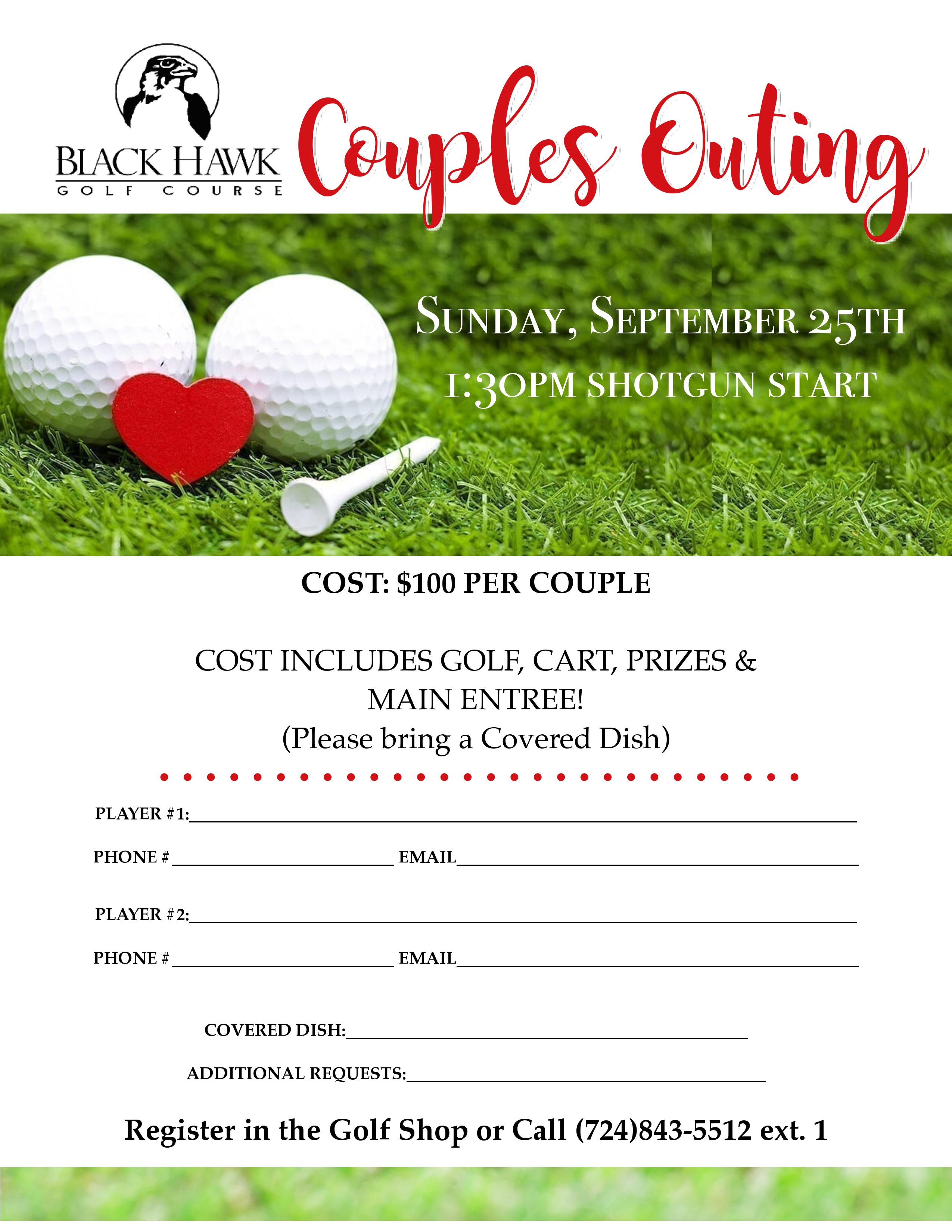 Black Hawk Golf Couples Outing 
